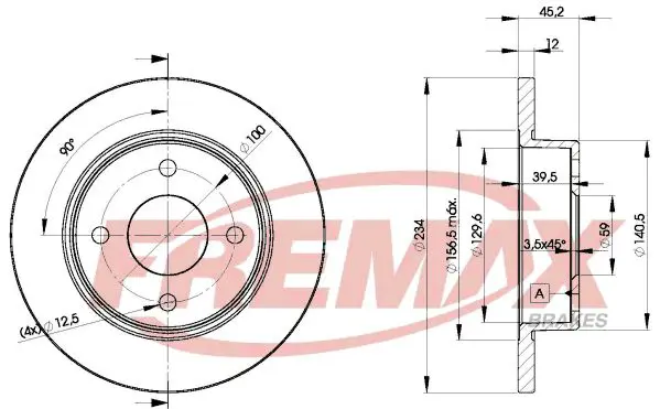 Handler.Part Brake disc FREMAX BD5001 1