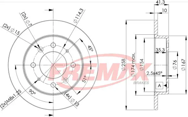 Handler.Part Brake disc FREMAX BD5020 1