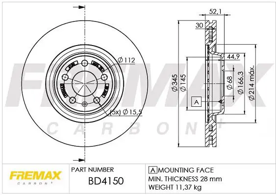 Handler.Part Brake disc FREMAX BD4150 1