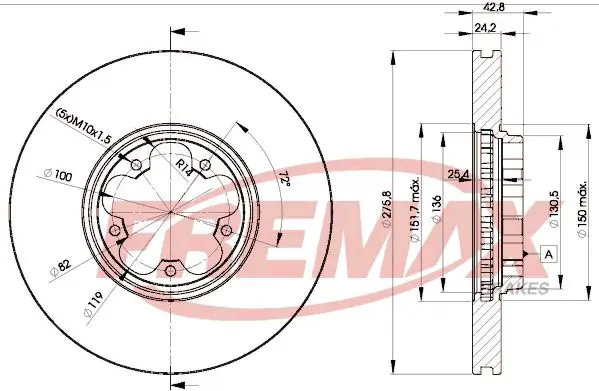 Handler.Part Brake disc FREMAX BD5612 1