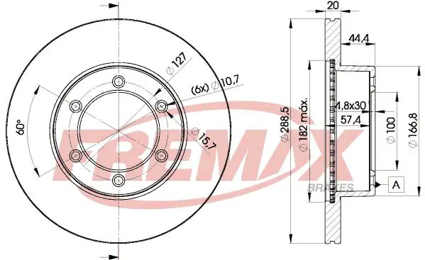 Handler.Part Brake disc FREMAX BD5190 1