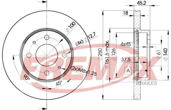 Handler.Part Brake disc FREMAX BD5801 1