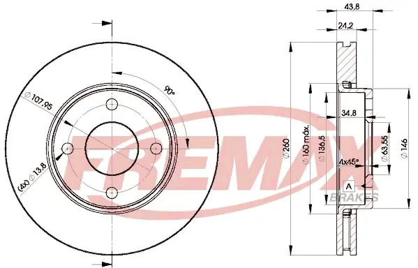 Handler.Part Brake disc FREMAX BD5950 1