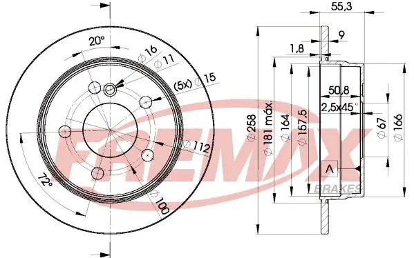 Handler.Part Brake disc FREMAX BD6470 1