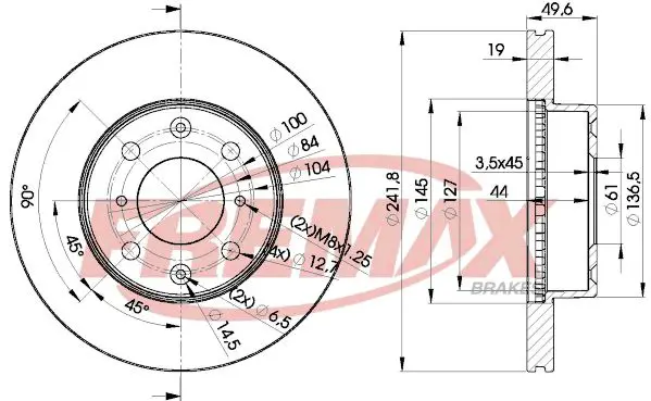 Handler.Part Brake disc FREMAX BD6670 1