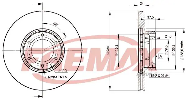 Handler.Part Brake disc FREMAX BD6847 1