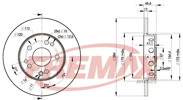 Handler.Part Brake disc FREMAX BD7210 1