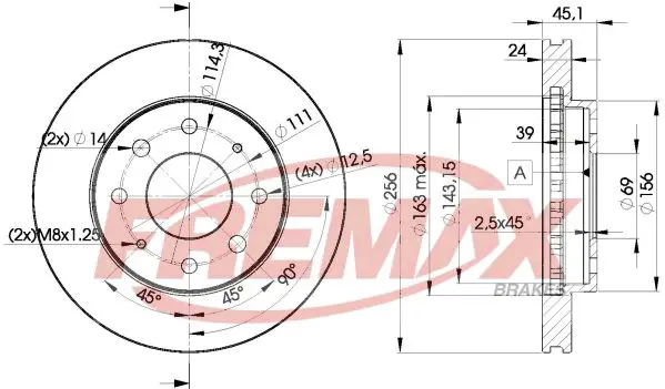 Handler.Part Brake disc FREMAX BD8107 1