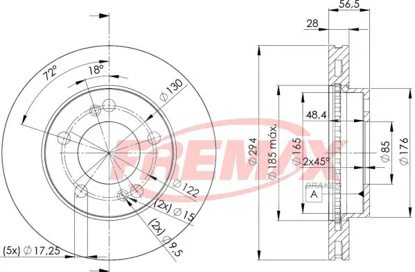 Handler.Part Brake disc FREMAX BD8674 1