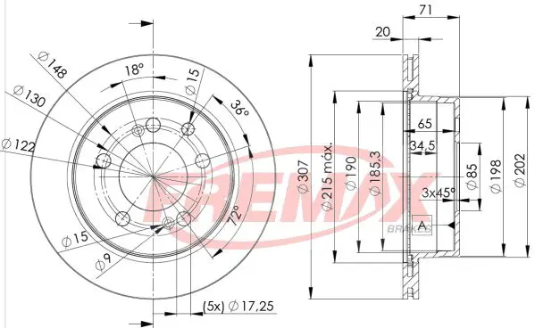 Handler.Part Brake disc FREMAX BD8675 1