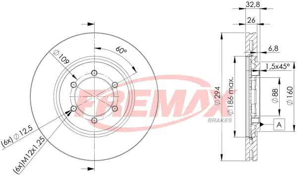 Handler.Part Brake disc FREMAX BD8678 1