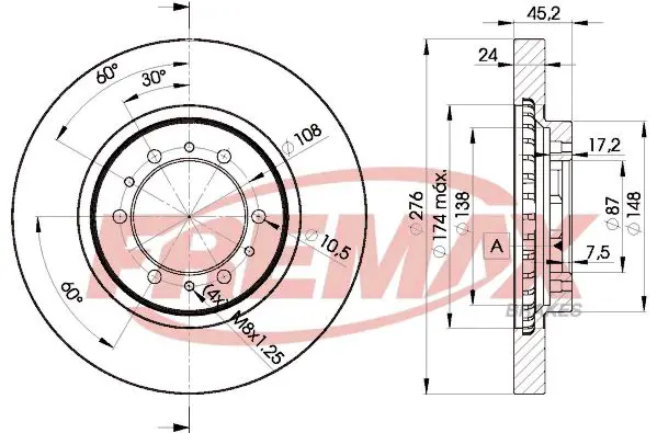 Handler.Part Brake disc FREMAX BD8716 1