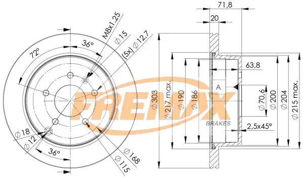 Handler.Part Brake disc FREMAX BD9049 1