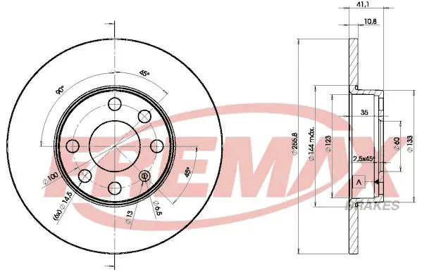 Handler.Part Brake disc FREMAX BD9058 1