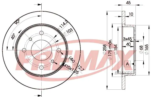 Handler.Part Brake disc FREMAX BD9901 1