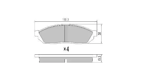 Handler.Part Brake pad set, disc brake FREMAX FBP0295 1