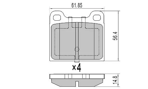 Handler.Part Brake pad set, disc brake FREMAX FBP0608 1