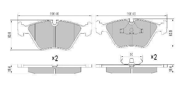 Handler.Part Brake pad set, disc brake FREMAX FBP0625 1