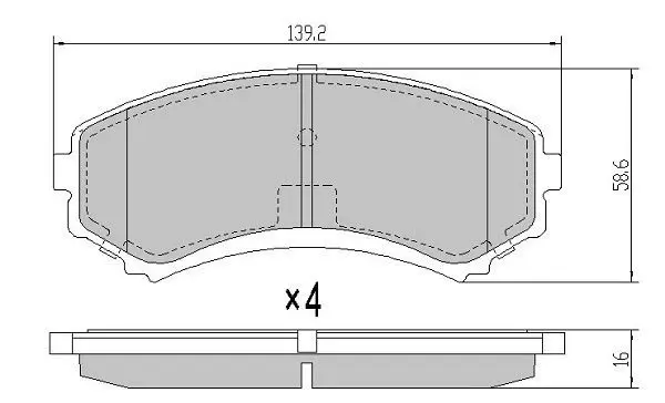 Handler.Part Brake pad set, disc brake FREMAX FBP0854 1