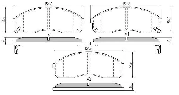 Handler.Part Brake pad set, disc brake FREMAX FBP0858 1