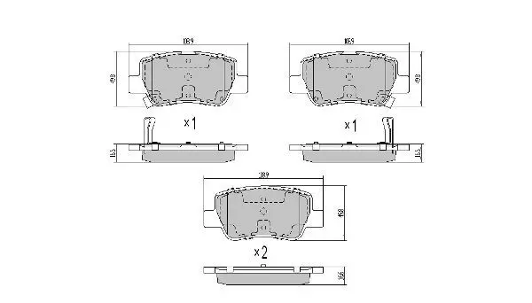 Handler.Part Brake pad set, disc brake FREMAX FBP0861 1