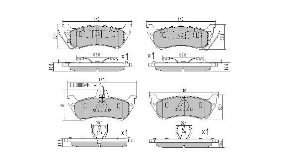 Handler.Part Brake pad set, disc brake FREMAX FBP1119 1