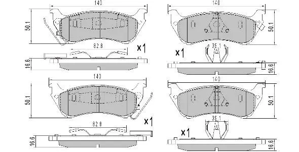 Handler.Part Brake pad set, disc brake FREMAX FBP1119 2