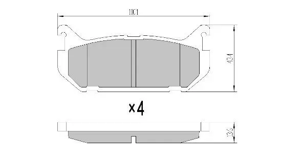 Handler.Part Brake pad set, disc brake FREMAX FBP1185 1