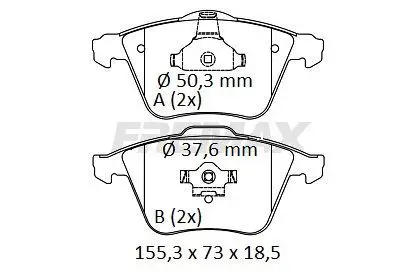 Handler.Part Brake pad set, disc brake FREMAX FBP1303 2