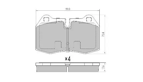 Handler.Part Brake pad set, disc brake FREMAX FBP1370 1