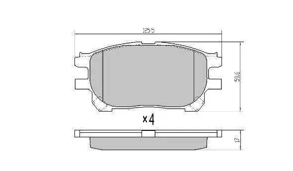 Handler.Part Brake pad set, disc brake FREMAX FBP1625 1