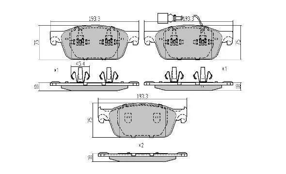 Handler.Part Brake pad set, disc brake FREMAX FBP1672 1