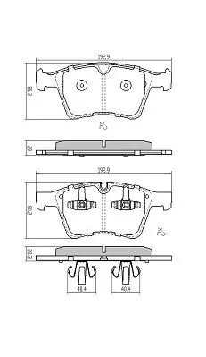 Handler.Part Brake pad set, disc brake FREMAX FBP1677 1