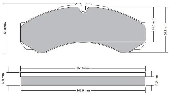 Handler.Part Brake pad set, disc brake FREMAX FBP1700 1