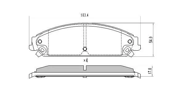 Handler.Part Brake pad set, disc brake FREMAX FBP1703 1