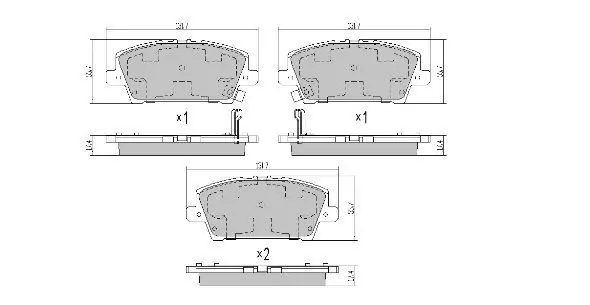 Handler.Part Brake pad set, disc brake FREMAX FBP1705 1