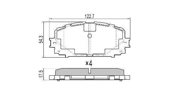 Handler.Part Brake pad set, disc brake FREMAX FBP1708 1