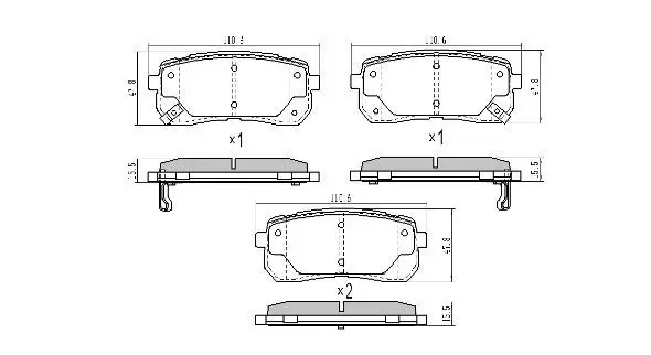 Handler.Part Brake pad set, disc brake FREMAX FBP1712 1