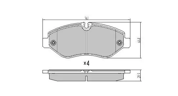 Handler.Part Brake pad set, disc brake FREMAX FBP1715 1