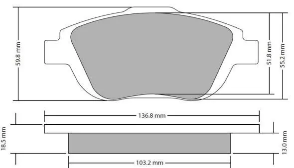 Handler.Part Brake pad set, disc brake FREMAX FBP1722 1