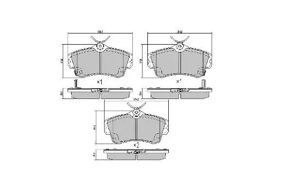 Handler.Part Brake pad set, disc brake FREMAX FBP1729 1