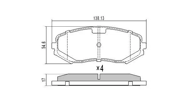 Handler.Part Brake pad set, disc brake FREMAX FBP1735 1