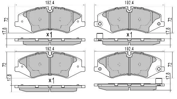 Handler.Part Brake pad set, disc brake FREMAX FBP1746 1