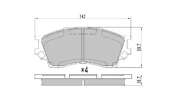 Handler.Part Brake pad set, disc brake FREMAX FBP1760 1