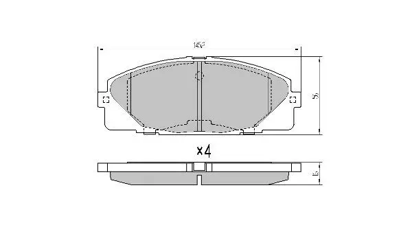 Handler.Part Brake pad set, disc brake FREMAX FBP1761 1