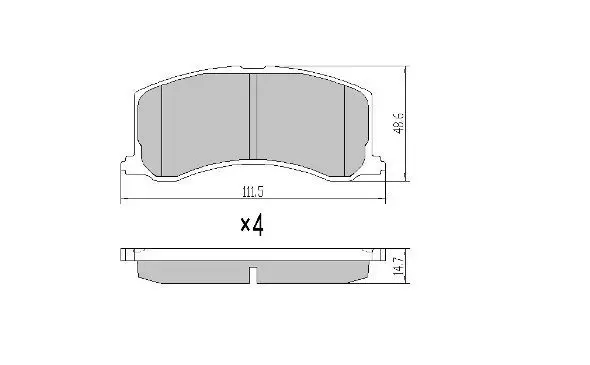 Handler.Part Brake pad set, disc brake FREMAX FBP1775 1