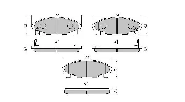 Handler.Part Brake pad set, disc brake FREMAX FBP1780 1