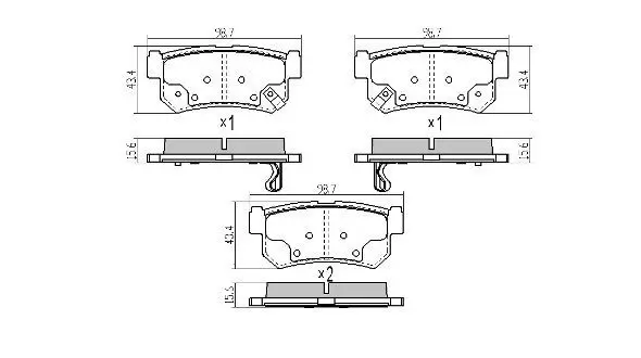 Handler.Part Brake pad set, disc brake FREMAX FBP1797 1