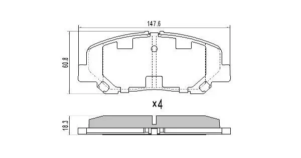 Handler.Part Brake pad set, disc brake FREMAX FBP1822 1