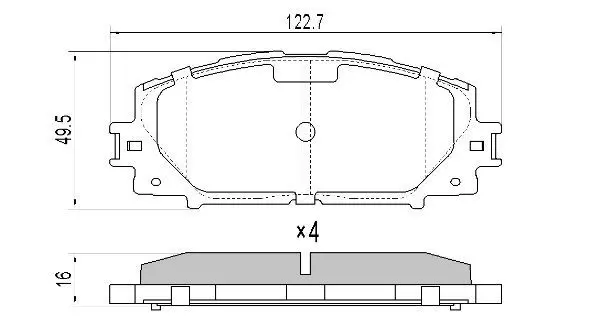 Handler.Part Brake pad set, disc brake FREMAX FBP1833 1